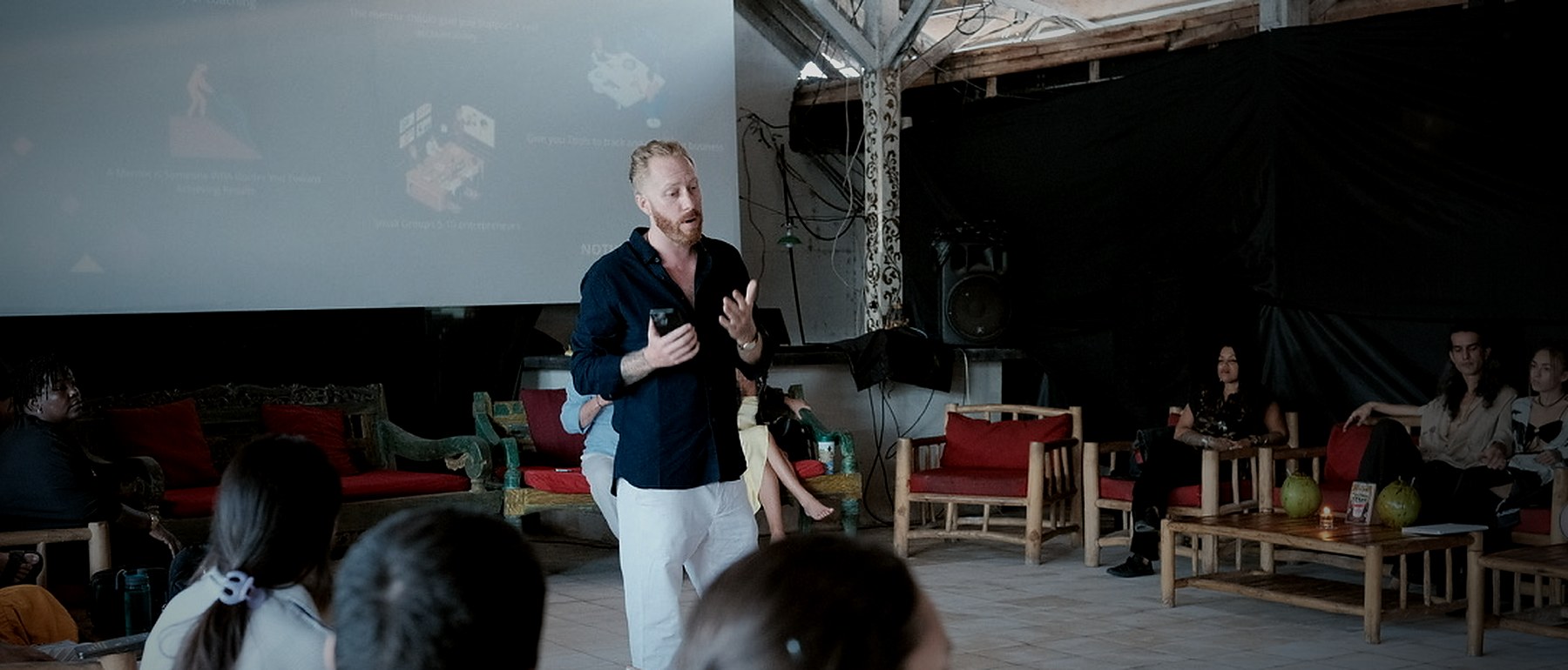 Clint facilitating a session